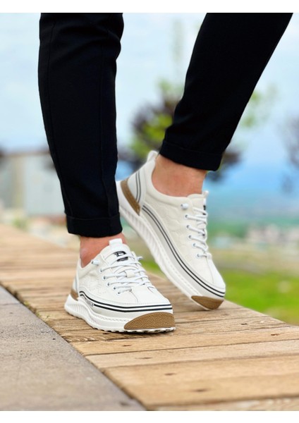 White Traf 0074 Deri Günlük Erkek Sneaker Beyaz fiyatları