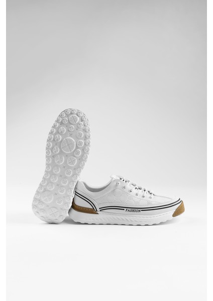 White Traf 0074 Deri Günlük Erkek Sneaker Beyaz indirimleri