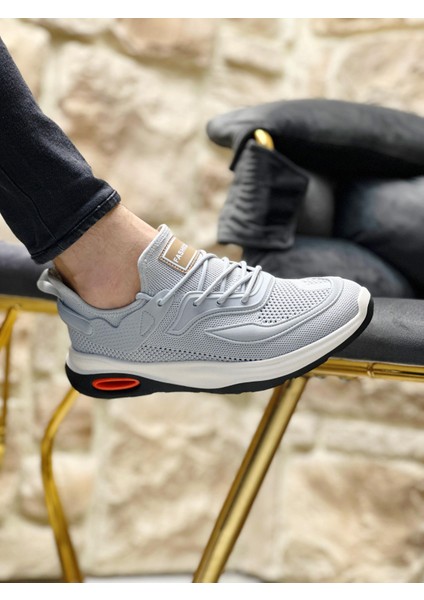 Grey Sapen 0071 Keten Air Taban Günlük Erkek Sneaker