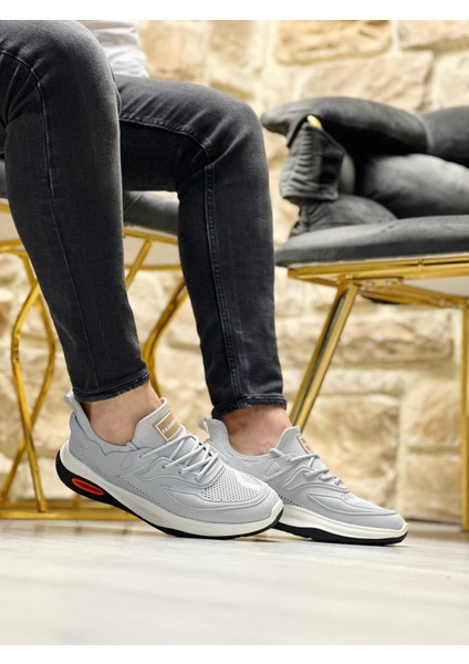 Grey Sapen 0071 Keten Air Taban Günlük Erkek Sneaker
