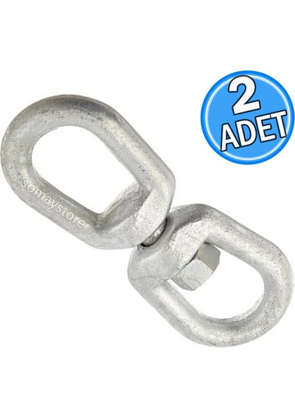 Marine Tekne Fırdöndü Çelik Galvanizli 5/16" (8mm) 2 Adet