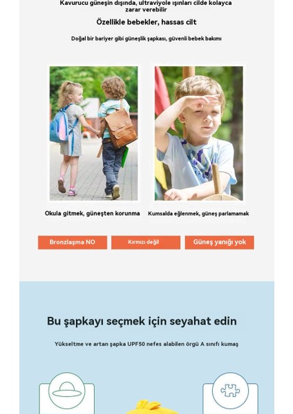 Çocuk Güneş Koruması Gölge Uv Koruması Büyük Kenarlı Nefes Alabilir Balıkçı Şapkası (Yurt Dışından)