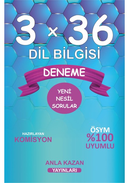 Tüm Sınavlar Için 3X36 Dil Bilgisi Deneme Anla Kazan Yayınları modelleri