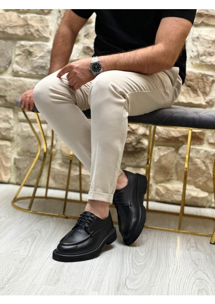 Black Rifet 0014 Hakiki Deri Günlük Erkek Klasik Ayakkabı