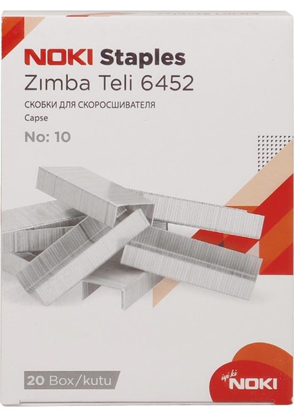 Zımba Teli No: 10 20 x 1.000 Adet - Beyaz