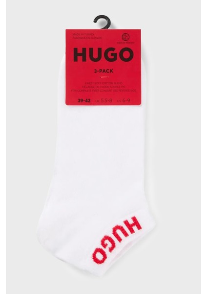 Logolu Streç Pamuklu 3 Pack Çorap Erkek Çorap 50516405 100 modelleri