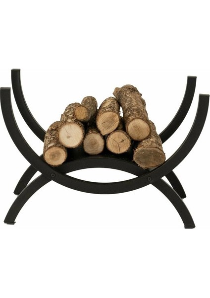 Şömine Yanı Mini Odunluk Metal Odunluk Siyah Renk 1 Adet modelleri