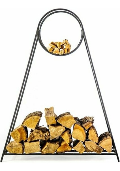 Odunluk Şömine Yanı Metal Odunluk 1 Adet