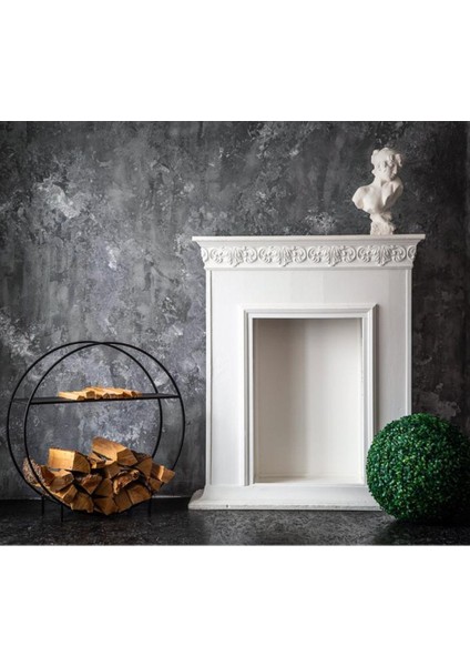 Metal Odunluk Şömine Aksesuarları Odun Taşıyıcı Dolap 1 Adet modelleri