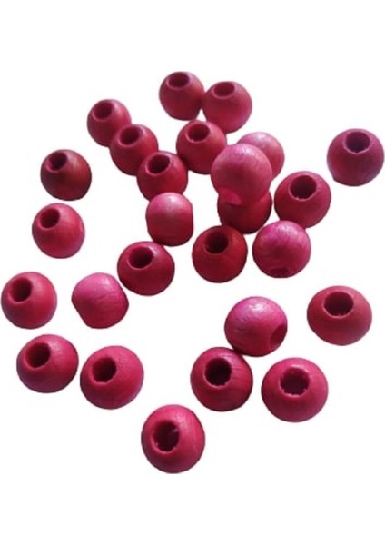 8 mm Fujya Renk Ahşap Boncuk - 100 Gram (490 Adet.) fiyatları