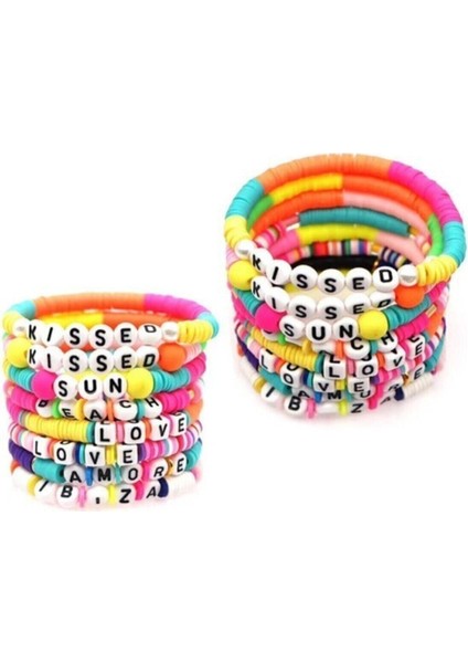 Harf Boncuk, 4x7 mm Yassı Beyaz Üzeri Siyah Harf Boncuk ( 200 Adet) fırsatları