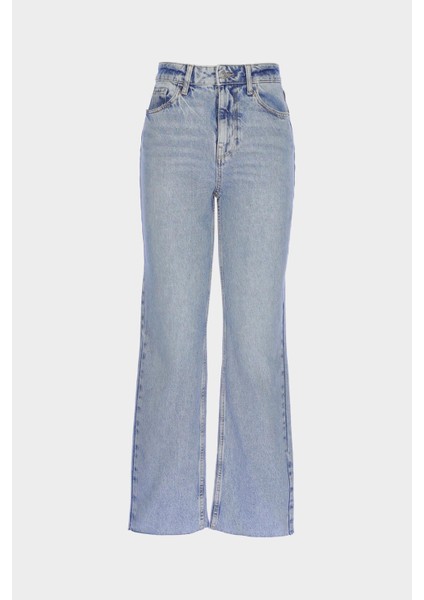 Diana Açık Mavi Yüksek Bel Dad Straight Fit Jean Pantolon C 4517-120