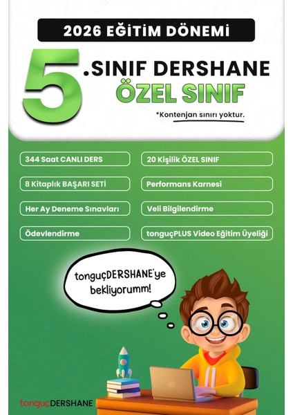 Erken Kayıt Fırsatı 2026 5. Sınıf Dershane Özel Sınıf ⭐⭐⭐⭐