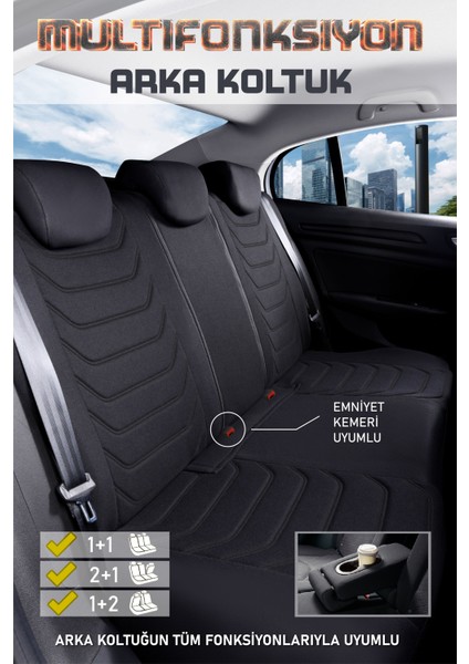Porsche Cayenne (2011-2017) Uyumlu Tam Set Oto Koltuk Kılıfı Carbon Serisi .3 modelleri