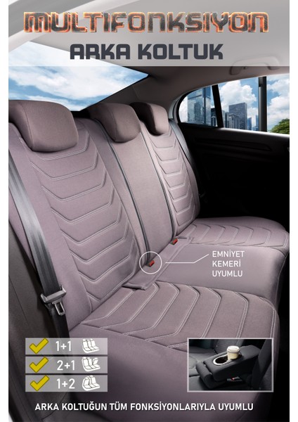 Opel Insıgnıa (2017-2020) Uyumlu Tam Set Oto Koltuk Kılıfı Carbon Serisi .2 modelleri