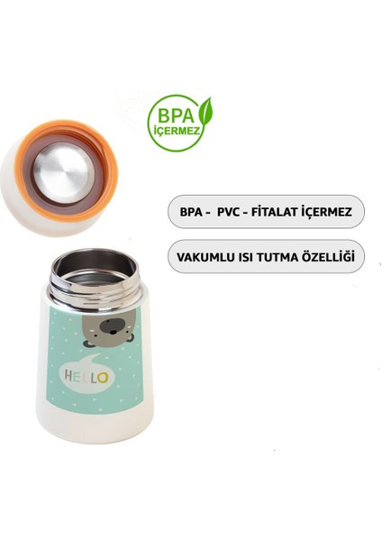 Ayı 280ML Bebek Mama Saklama Termosu Paslanmaz Çelik Termos fiyatları