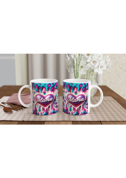 Mama Yazılı Parıltılı Renk Patlaması Anneler Günü Kupa Bardak indirimleri