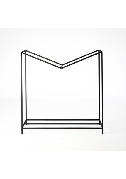 Şömine Yanı Odunluk Odun Depolama Metal Tasarım Odunluk 1 Adet Siyah Renk fırsatları