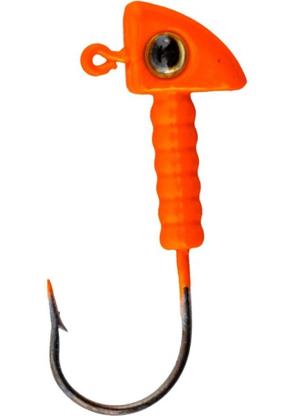 Jighead - Zoka - Kurşunlu Olta Iğnesi - (Xh-A 06) - Turuncu - 6 Gr - 5 Adet