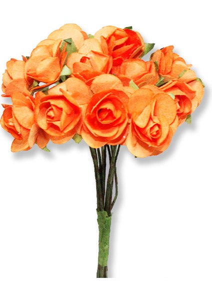 12 Demet (144 Adet) Küçük Kağıt Gül Çiçek fırsatları