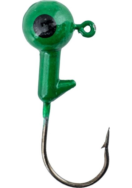 Jighead - Zoka - Kurşunlu Olta Iğnesi - (Xh-A 02) - Yeşil - 8 Gr - 10 Adet
