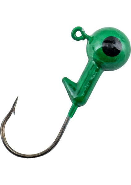 Jighead - Zoka - Kurşunlu Olta Iğnesi - (Xh-A 02) - Yeşil - 8 Gr - 10 Adet