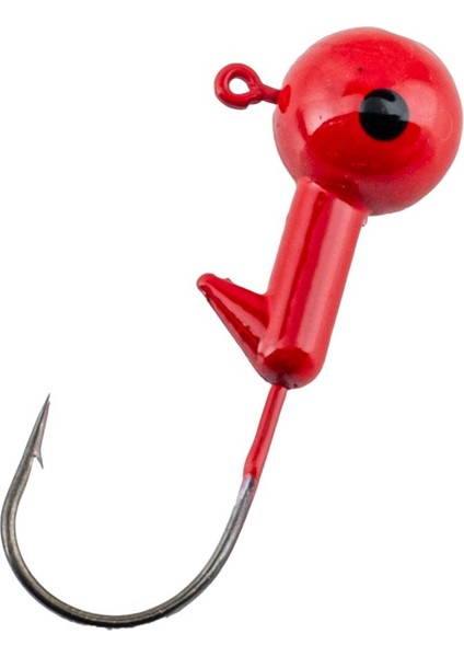 Jighead - Zoka - Kurşunlu Olta Iğnesi - (Xh-A 02) - Kırmızı - 21 Gr - 5 Adet