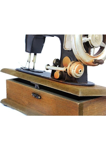 Dekoratif Metal Dikiş Makinesi Kutulu Biblo Hediyelik modelleri
