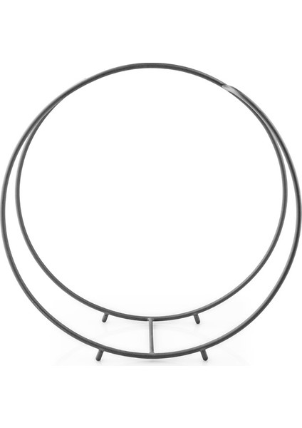 Odun İstifleme Rafı Yuvarlak Tasarım Metal Odunluk