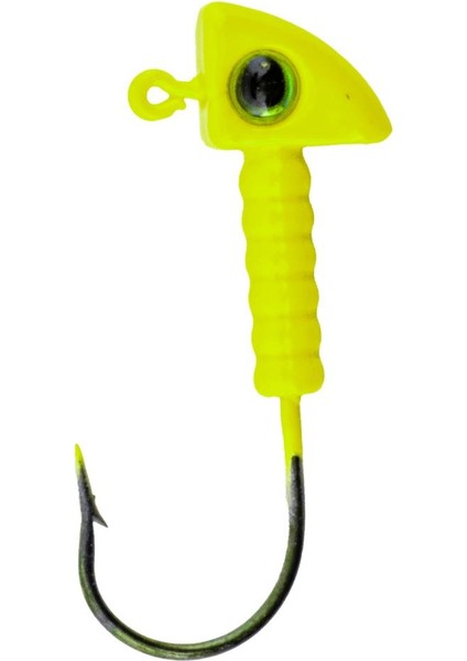 Jighead - Zoka - Kurşunlu Olta Iğnesi - (Xh-A 06) - Açık Yeşil - 7 Gr - 10 Adet