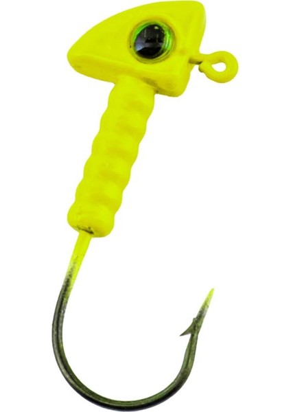 Jighead - Zoka - Kurşunlu Olta Iğnesi - (Xh-A 06) - Açık Yeşil - 7 Gr - 10 Adet