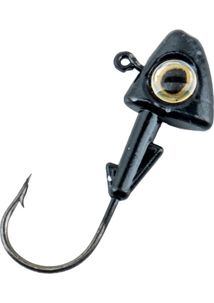 Jighead - Zoka - Kurşunlu Olta Iğnesi - (Xh-A 07) - Siyah - 10 Gr - 5 Adet