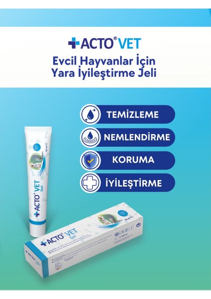 Actovet Gel 50 ml Evcil Hayvanlar Için Yara Iyileştirme Jeli 50 ml modelleri