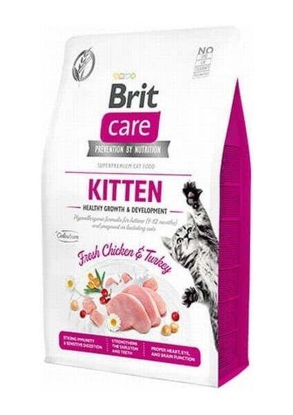 Hypoallergenic Tavuklu ve Hindili Tahılsız Yavru Kedi Maması 7 kg - Petshopundan