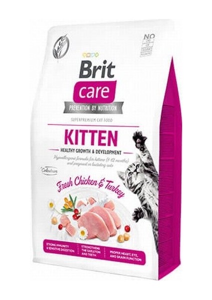 Hypoallergenic Tavuklu ve Hindili Tahılsız Yavru Kedi Maması 7 kg - Petshopundan modelleri