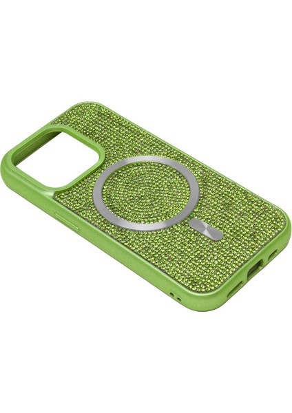 Apple iPhone 15 Pro Taşlı Magsafe Kılıf Mtl Aksesuar