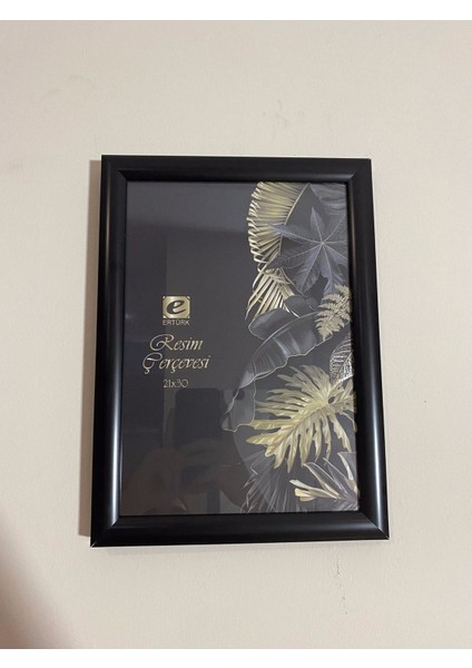 A4 Çerçeve 21 x 30 cm | Camlı Duvar ve Masa Çerçevesi | Asılabilir Çerçeve