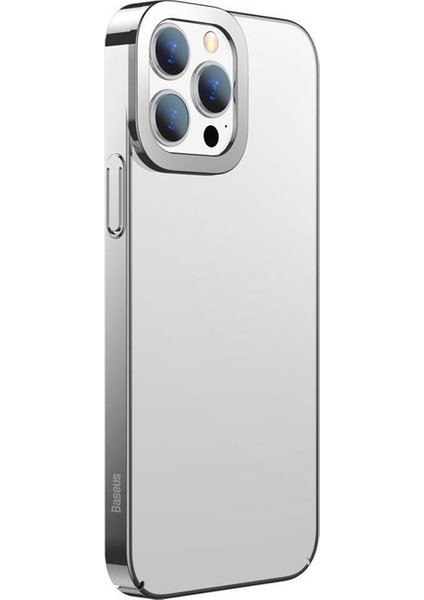 Baseus Glitter Apple iPhone 13 Pro Kilif Renkli Kenar Seffaf Kilif