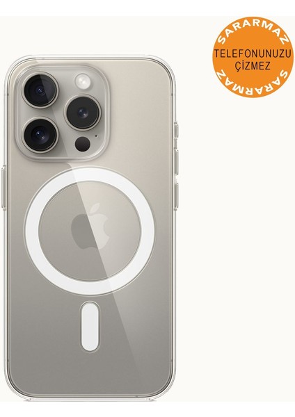 Apple iPhone 15 Pro Animasyonlu Sararmaz Magsafe Kılıf Mtl Aksesuar