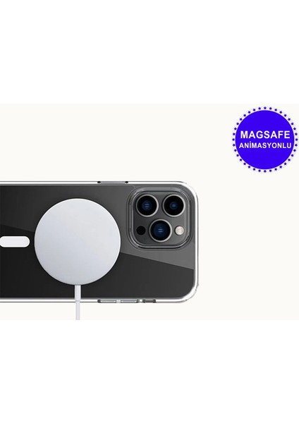 Apple iPhone 15 Pro Animasyonlu Sararmaz Magsafe Kılıf Mtl Aksesuar