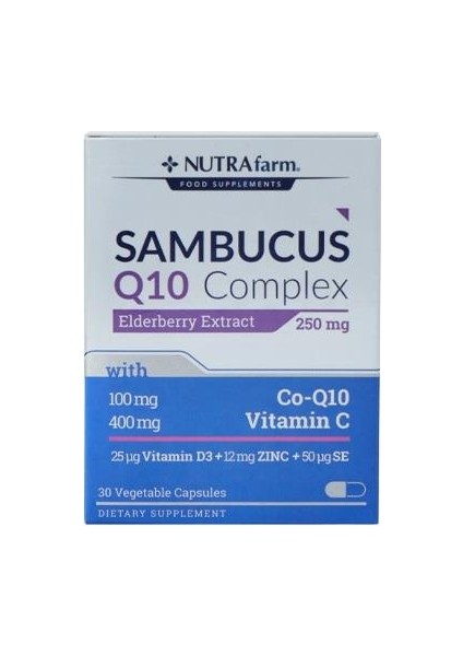 Nutrafarm Sambucus Q10 Complex 30 Kapsül
