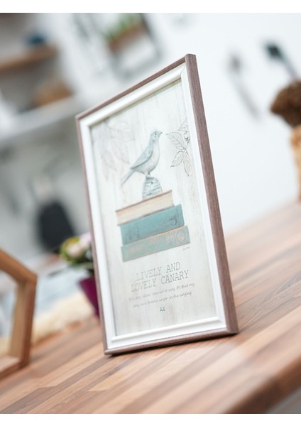 A4 Resim Çerçevesi Bej-Beyaz AG3716 fiyatları