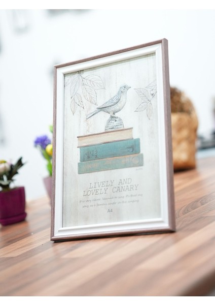 A4 Resim Çerçevesi Bej-Beyaz AG3716 modelleri