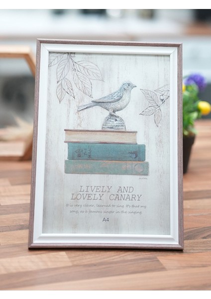 A4 Resim Çerçevesi Bej-Beyaz AG3716 indirimleri