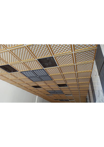 Dekoratif Asma Tavan Paneli Sakarya Modeli 60 x 60 cm fırsatları