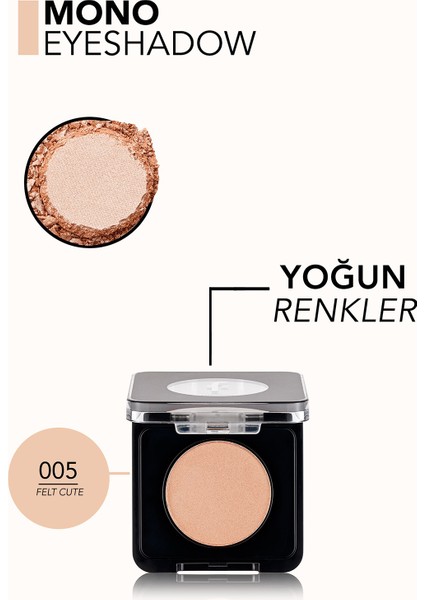 Mono Yüksek Pigmentli & Doğal Işıltılı Kompakt Göz Farı