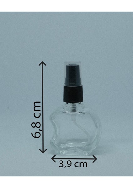 Parfüm Ve Kolonya Şişesi 10 Ml 10 Adet Boş Cam Siyah Sprey Şişe