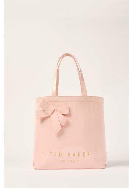 Pembe Ikonik Fiyonklu & Gold Baskılı Çanta TBSS25FIB055