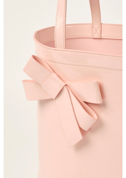 Pembe Ikonik Fiyonklu & Gold Baskılı Çanta TBSS25FIB055