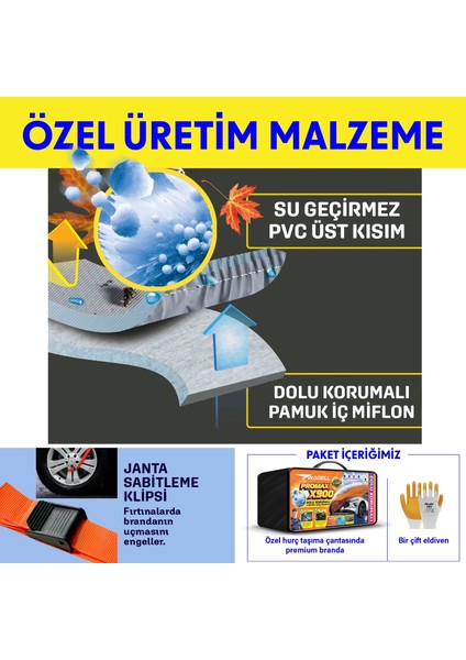 Peugeot 307 Sedan Dolu ve Güneş Korumalı X900 Araba Brandası Oto Çadır Örtü
